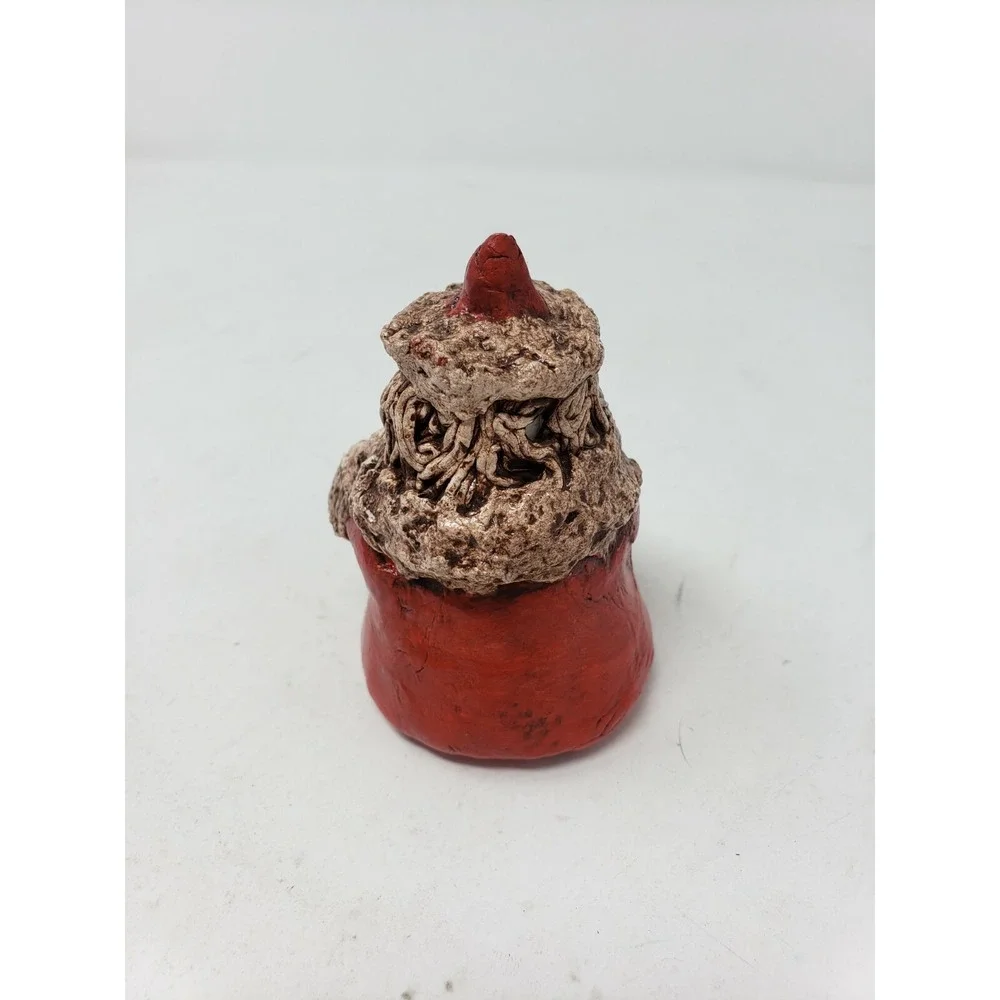 VTG Santa Claus Paper Mache ? Christmas Figurine 3.5